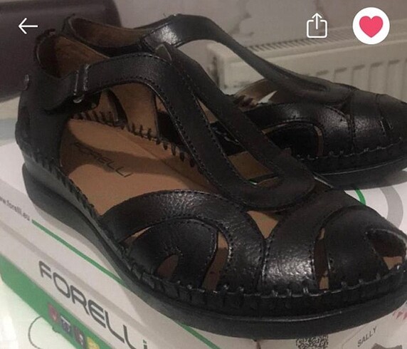 Forelli içi dışı deri 38 beden sıfır kutulu