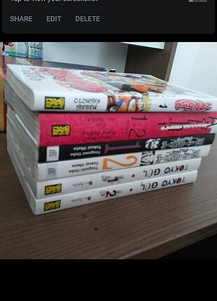 Manga-Anime kitapları (Tokyo gul, another, death note,naruto)