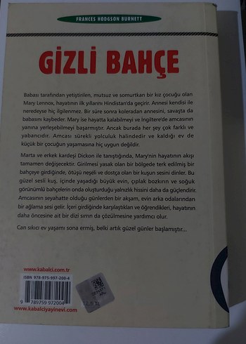 Gizli Bahçe Frances Hodgson Burnett - Görsel 2