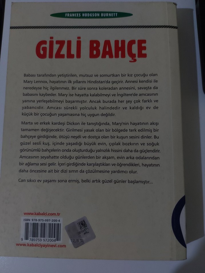 Gizli Bahçe Frances Hodgson Burnett - Görsel 2