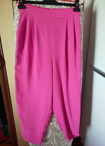 Pembe yazlık şalvar pantolon 