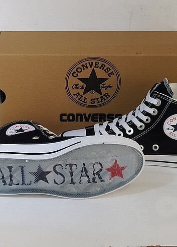 42 Beden siyah Renk Unisex Converse all star