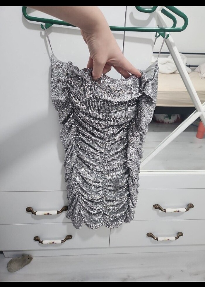 Zara payetli elbise - Görsel 2