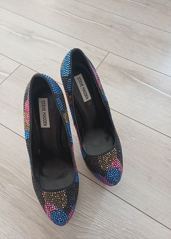 Kadın Çok Renkli Platform Topuklu ayakkabı - Görsel 9