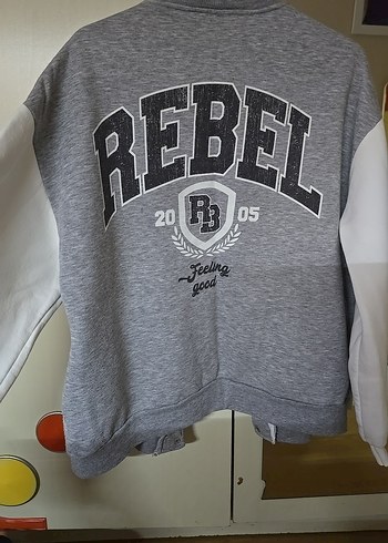 Zara Gri Düğmeli Uzun Kollu Street Wear Ceket