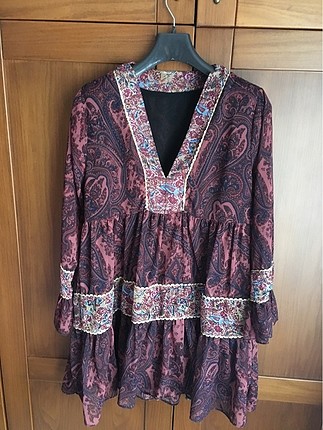 Zara etnik desen elbise