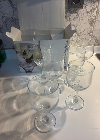 Şeffaf Ayaklı Bardak Seti - Görsel 2