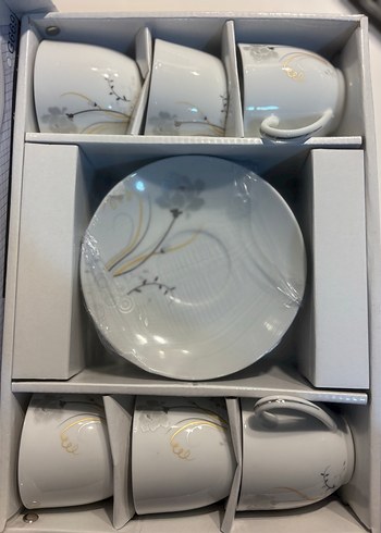 Nuans Porselen 6 Kişilik Beyaz Fincan Takımı - Görsel 2