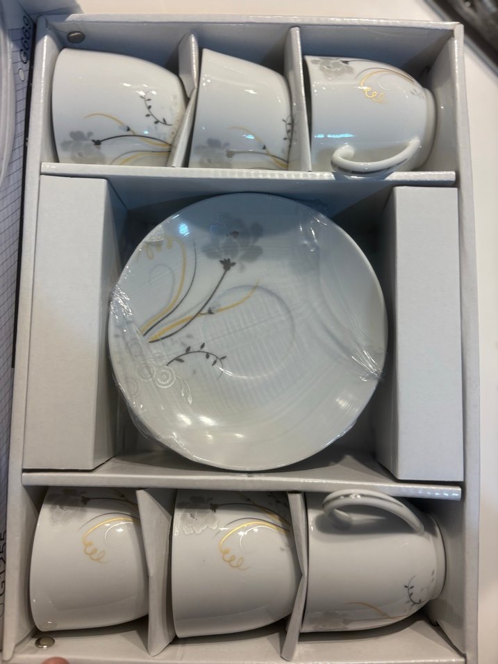 Nuans Porselen 6 Kişilik Beyaz Fincan Takımı - Görsel 5