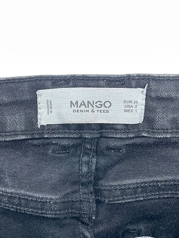34 Beden siyah Renk Mango Jean / Kot %70 İndirimli.