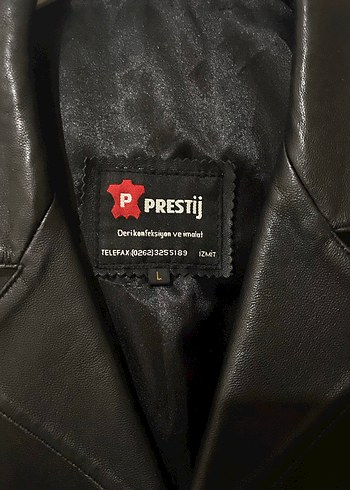 Düğmeli Siyah Deri Kadın Ceket - Görsel 5
