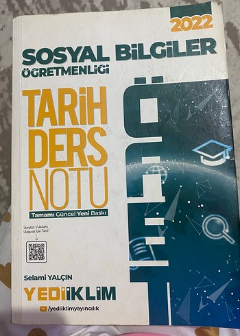2022 Sosyal Bilgiler Öğretmenliği Tarih Ders Notu