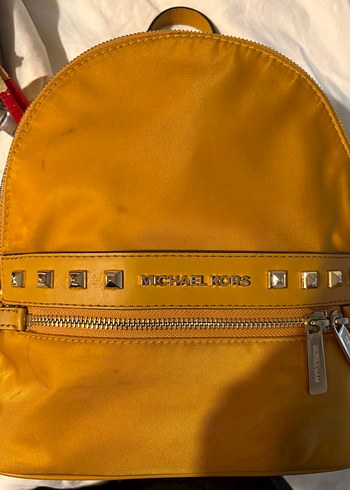 Michael Kors Sarı Deri Kadın Sırt Çantası - Görsel 8