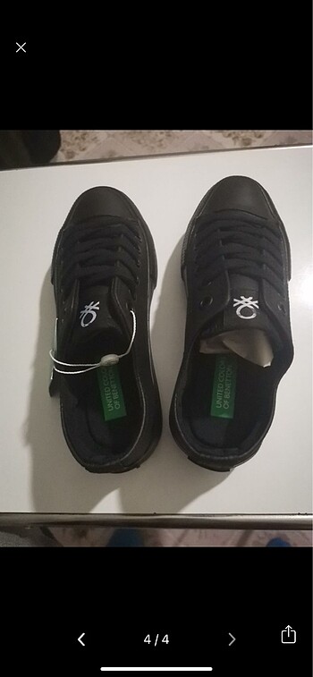 37 Beden siyah Renk Benetton ayakkabı
