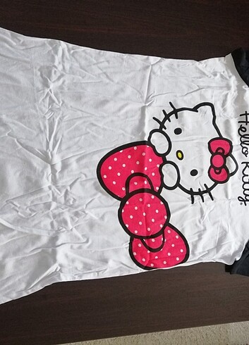 m Beden beyaz Renk Hello kitty gecelik