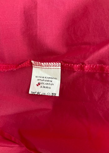 Düğmeli Pembe Kısa Kollu Pamuklu Gömlek - Görsel 5