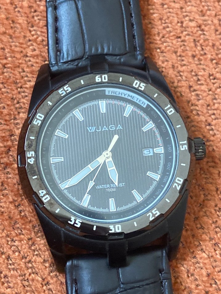 Siyah Biker Tarzı Erkek Kol Saati VIJAGA - Görsel 3