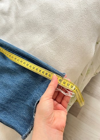Stradivarius Kadın Mavi Bol Kesim Denim Jean