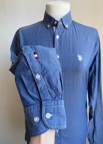 Mavi erkek gömlek - Görsel 3