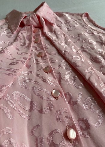 Y2K adil ışık pembe bluz - Görsel 10