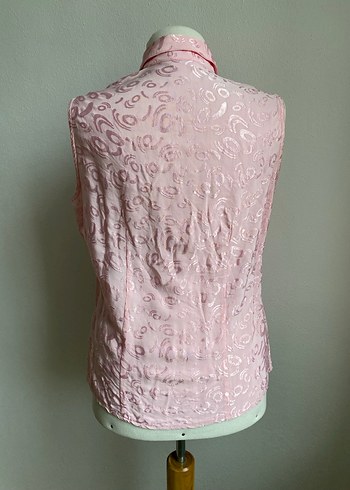 Y2K adil ışık pembe bluz - Görsel 6