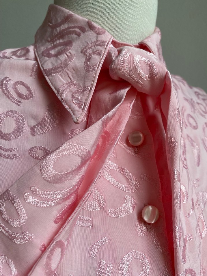 Y2K adil ışık pembe bluz - Görsel 3