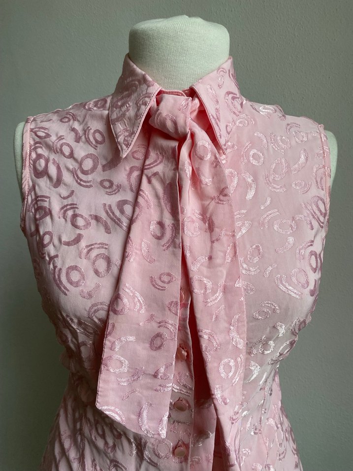 Y2K adil ışık pembe bluz - Görsel 2