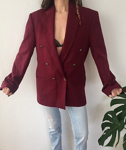 Bordo vintage ceket