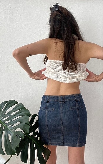34 Beden Y2K mango limited edition jean etek