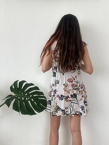 Mango Mango floral desenli elbise