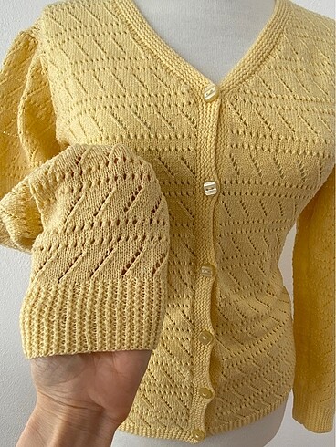 American Vintage Vintage sarı hırka