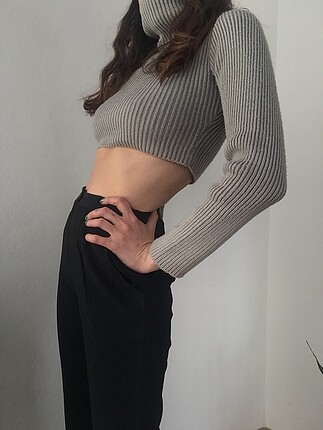 Siyah vintage pantolon