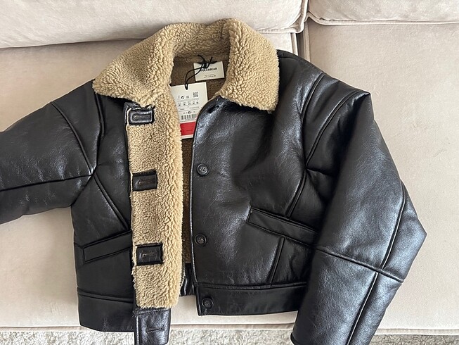 m Beden kahverengi Renk Pull&Bear Deri Ceket