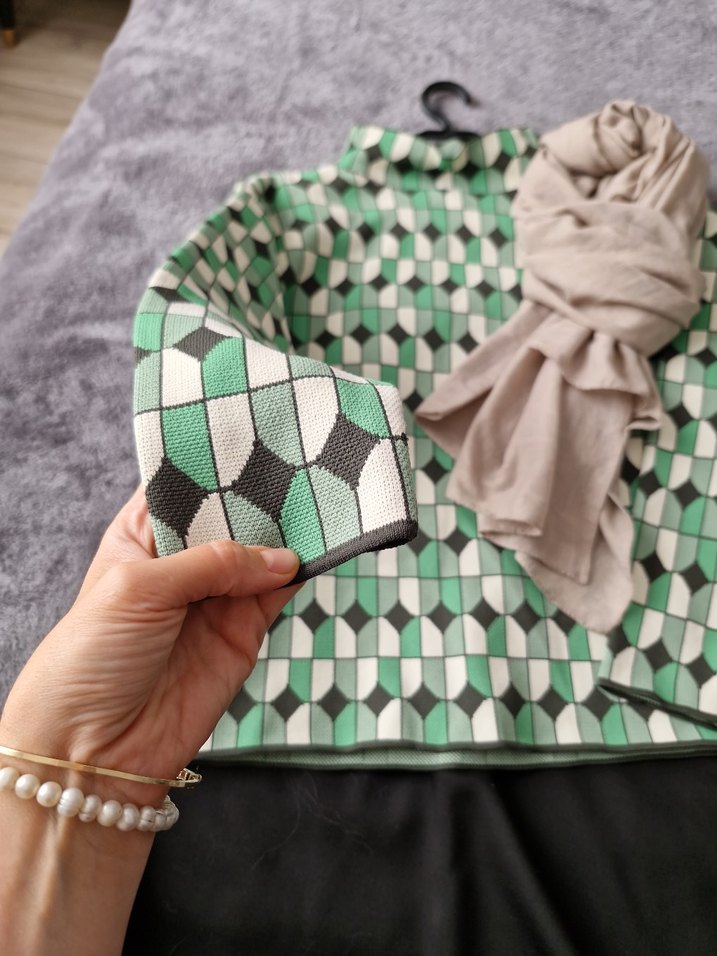 vintage görünümlü kazak - Görsel 3