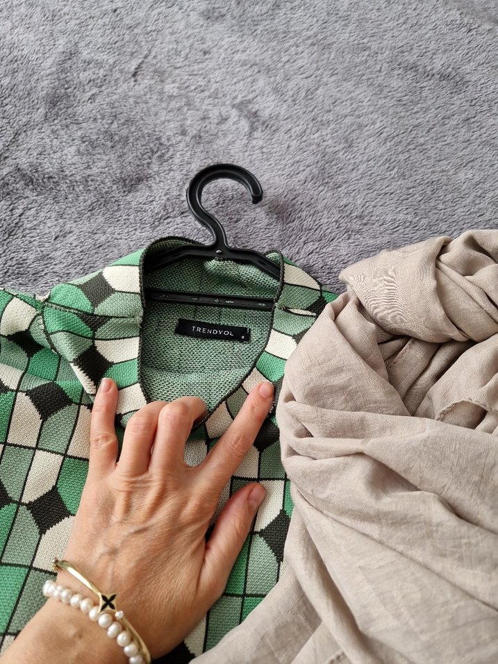 vintage görünümlü kazak - Görsel 5