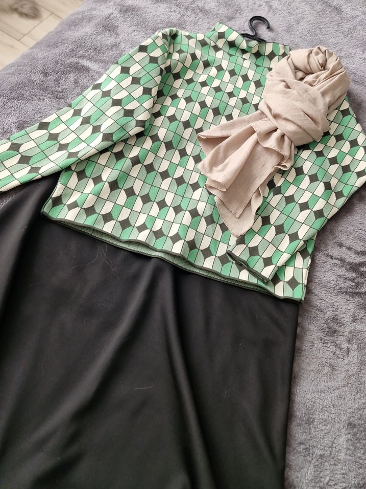 vintage görünümlü kazak - Görsel 4