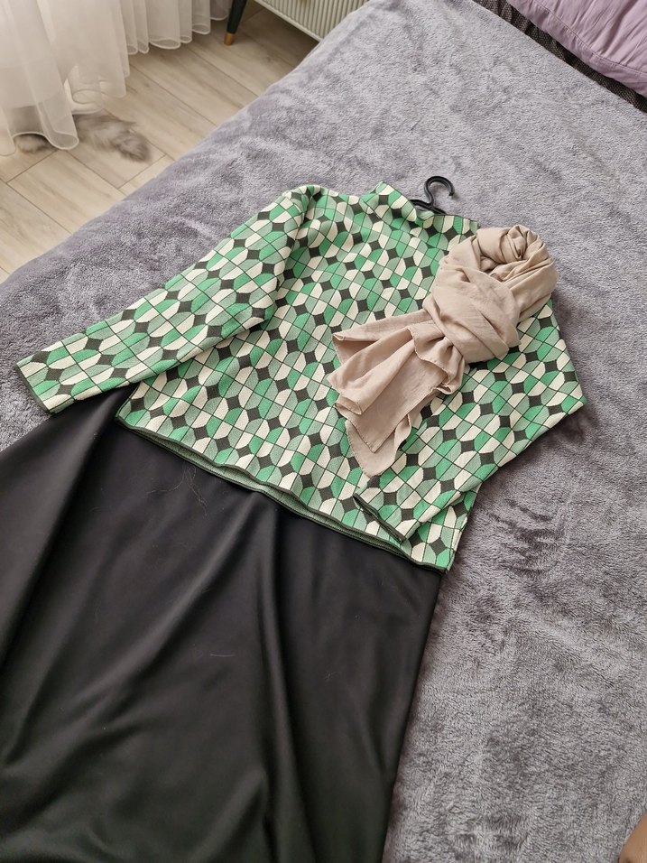 vintage görünümlü kazak - Görsel 2