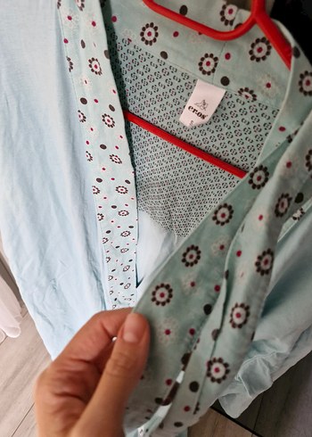 Uzun Mavi Bohem Kadın Sabahlık - Görsel 2