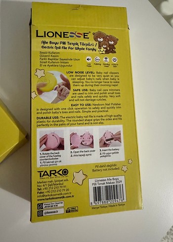 Pilli Çocuk Tırnak Törpüsü LIONESSE - Görsel 5