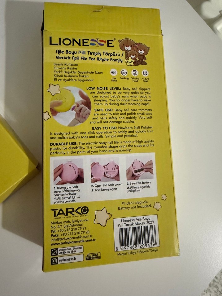 Pilli Çocuk Tırnak Törpüsü LIONESSE - Görsel 5