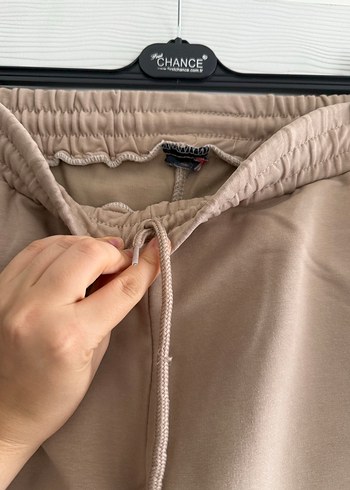 40 Beden ten rengi Renk Bej Kadın Midi Eşofman Pantolon