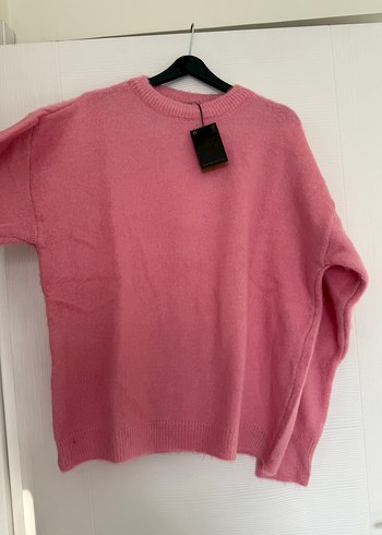 universal Beden Pembe Örgü Kadın Kazak Massimo Dutti