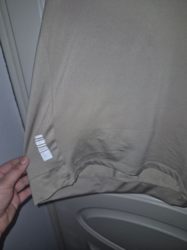 Gri Kadın Kapüşonlu Kısa Kollu Sweatshirt - Görsel 2