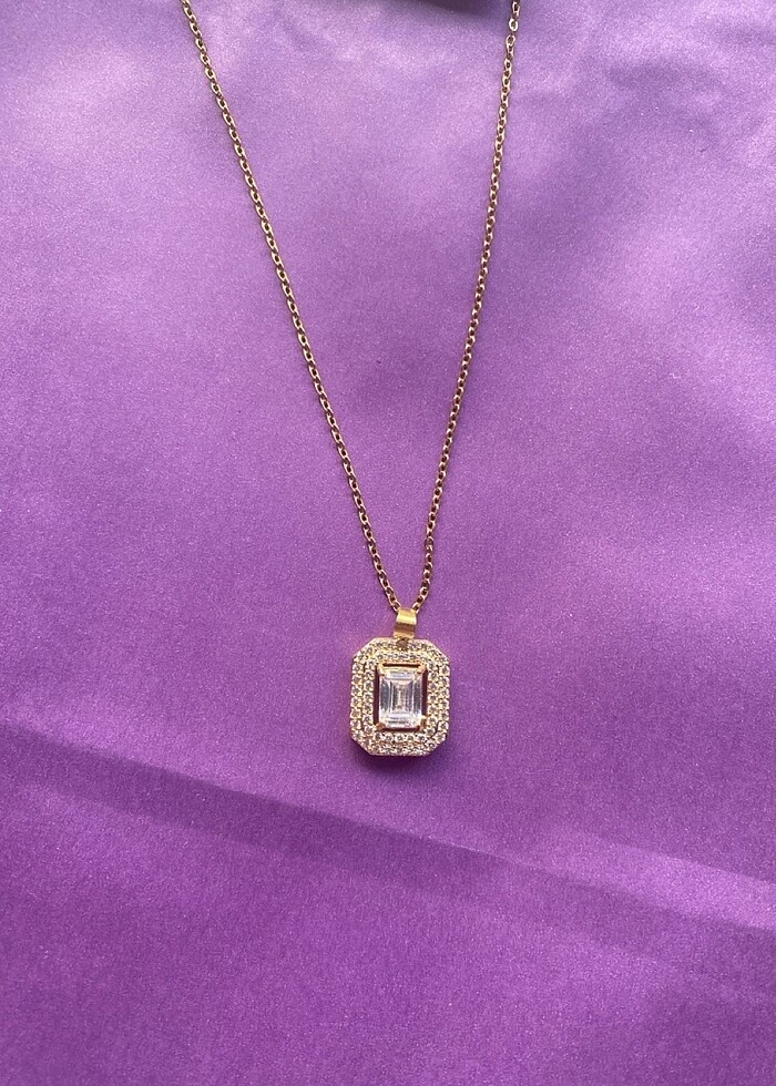 ÇELİK BAGET KOLYE - Görsel 3