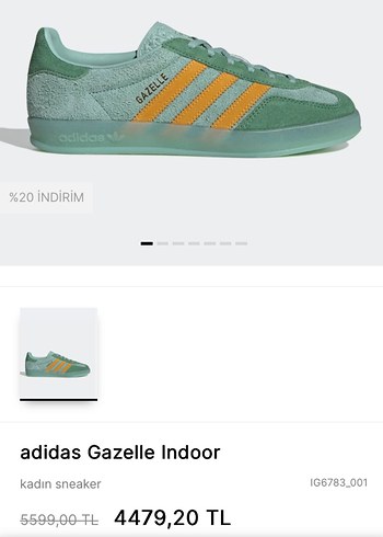 Adidas Adidas Gazelle Indoor Süet Spor Ayakkabı