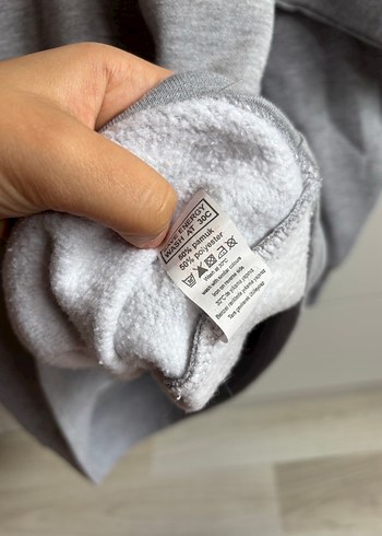 Addax Addax oversize Gri Baskılı Kadın Sweatshirt 1995 Detaylı