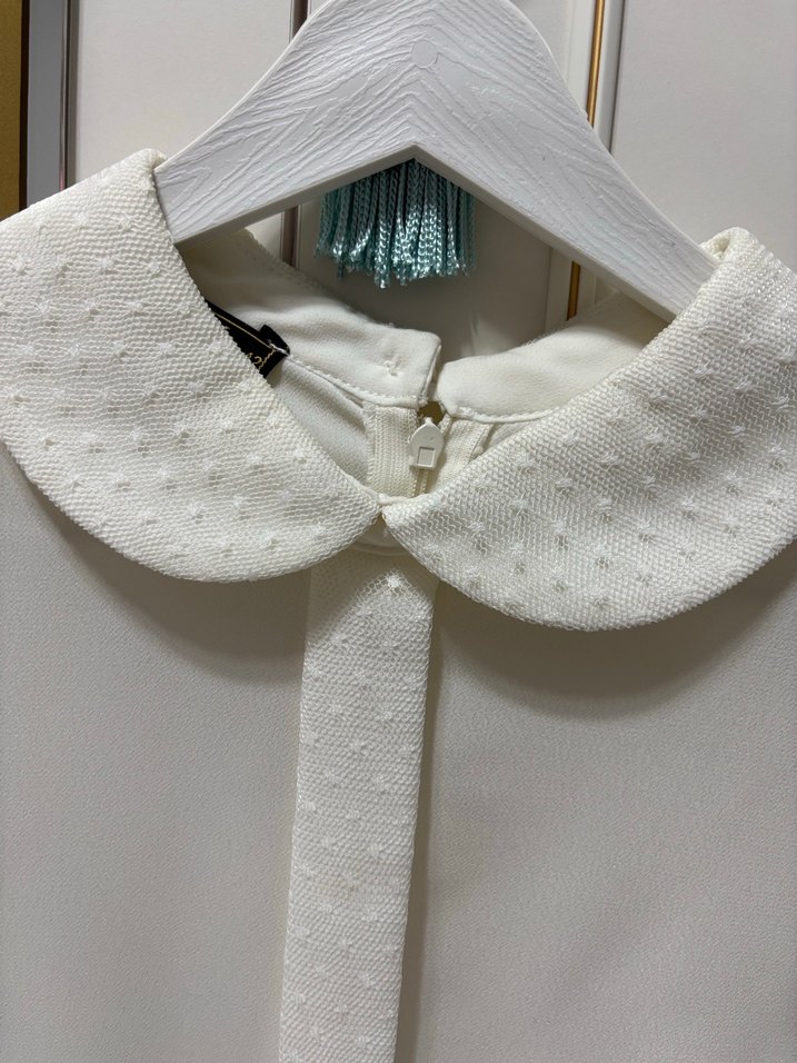 Bej Puantiyeli Pilili Uzun Etek - Görsel 5