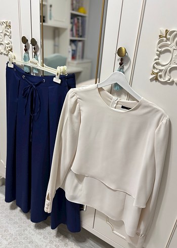 Kadın Lacivert Pilili Uzun Etek - Görsel 7