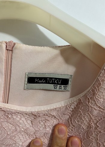 Nakış İşlemeli Pembe Uzun abiye - Görsel 5