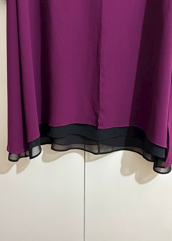 Mor Uzun Kollu Salaş Kadın Tunik - Görsel 2